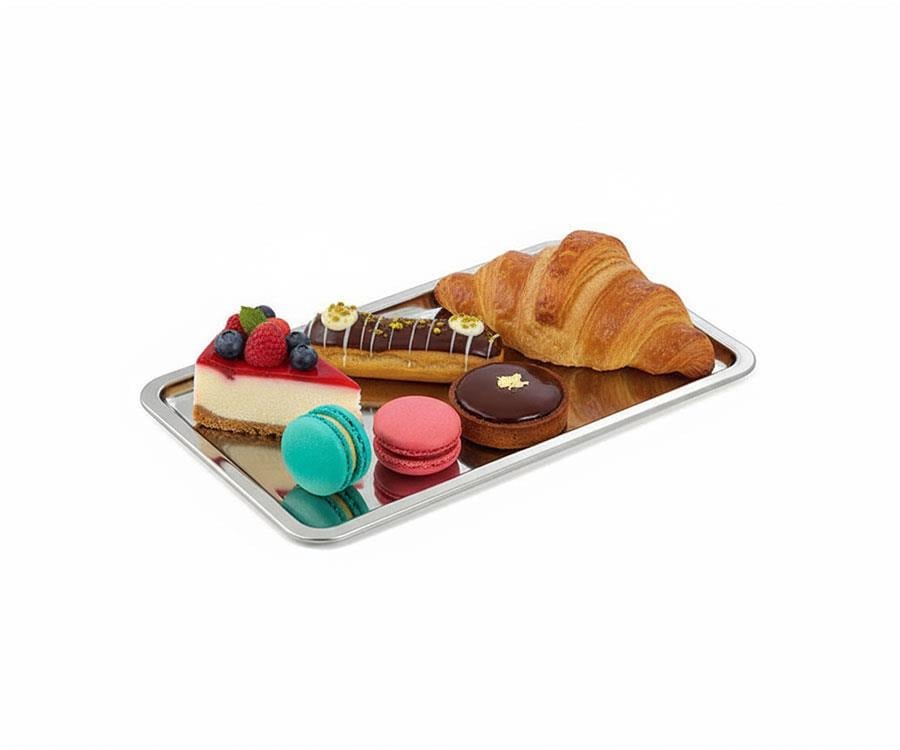 Abant Çelik Pastane Servis Tepsisi No:2 | ID2426