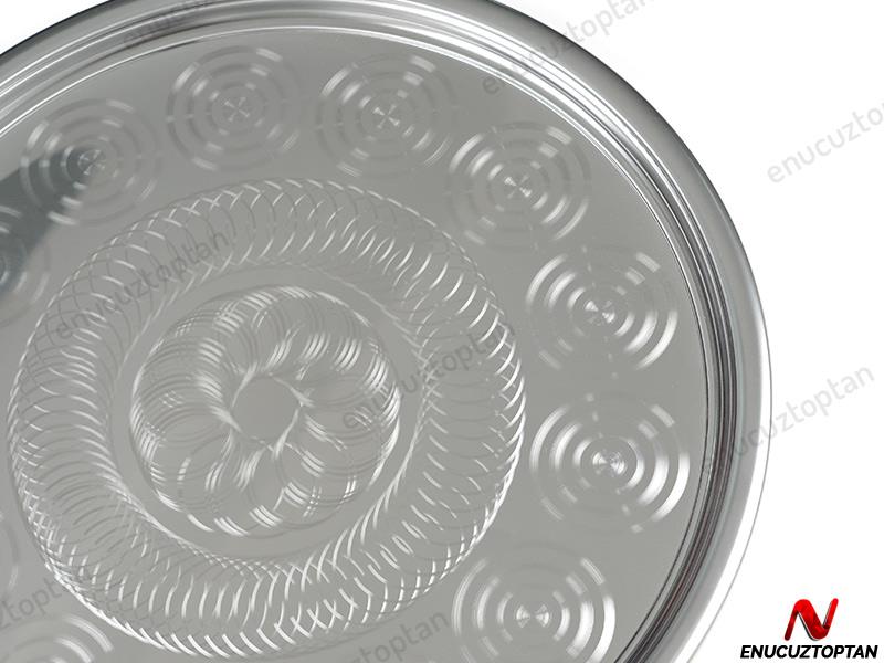 Abant Çelik Sini Tepsi Yer Sofrası - 80'lik | ID3529