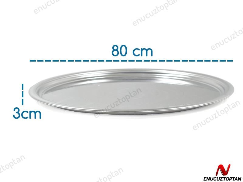 Abant Çelik Sini Tepsi Yer Sofrası - 85'lik | ID3528