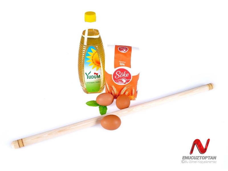 Ahşap Çam Oklava 70 cm x 1.5 cm Kalın | ID4422