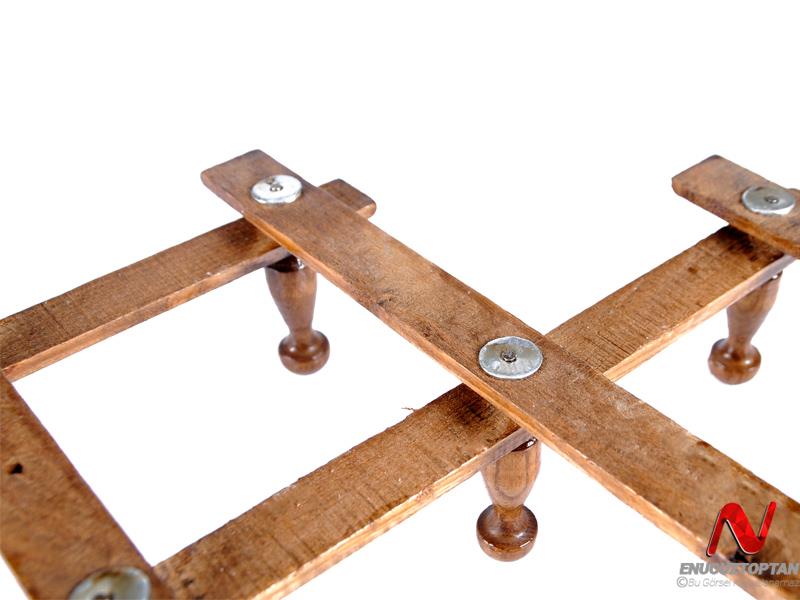 Ahşap Duvar Askısı - 13 Topuzlu Nostaljik Akordiyon Askı  |  ID4439 