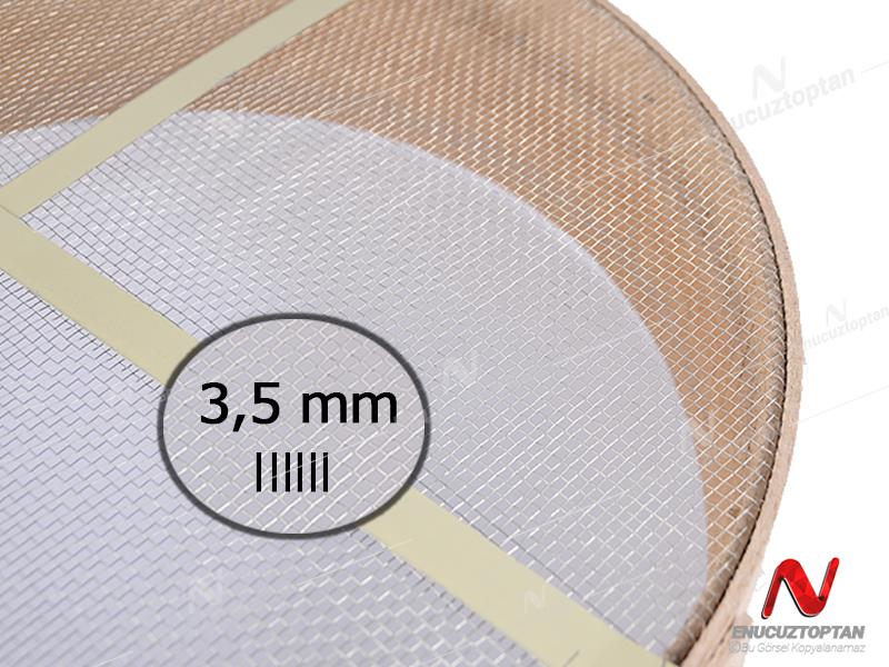 Ahşap Elek Kalbur Çerçeveli Metal Izgaralı 40cm Ø No:10 | ID4369