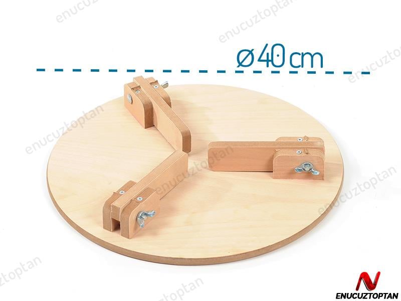 Ahşap Katlanabilir Yer Sofrası 40 cm | ID1927