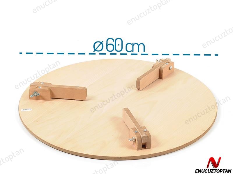 Ahşap Katlanabilir Yer Sofrası 60 cm | ID1929