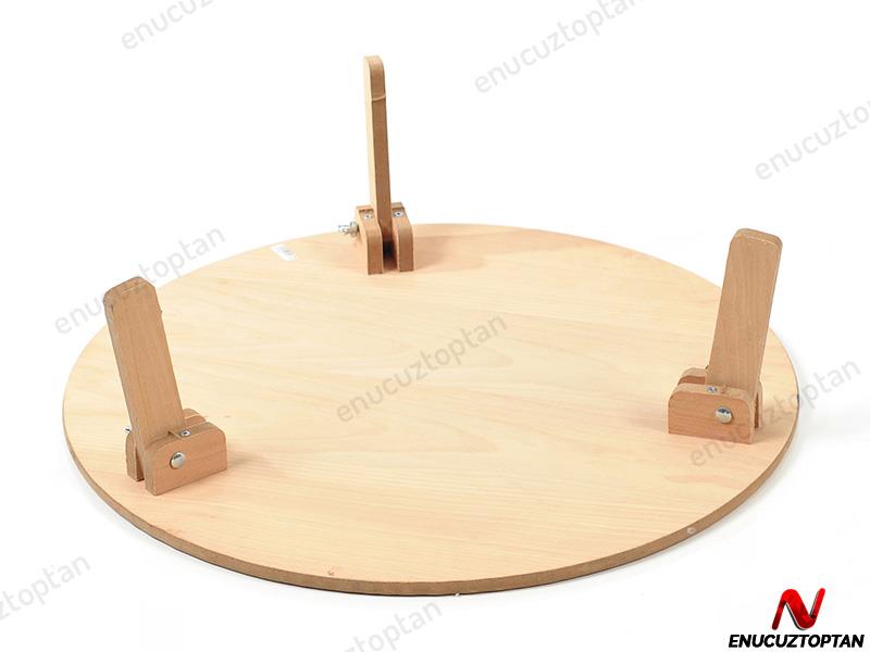 Ahşap Katlanabilir Yer Sofrası 60 cm | ID1929