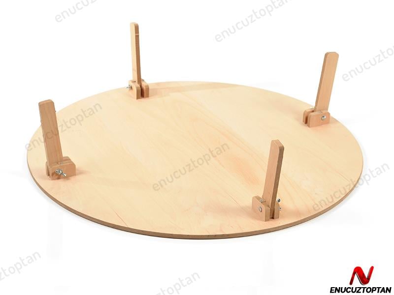 Ahşap Katlanabilir Yer Sofrası 90 cm | ID1932
