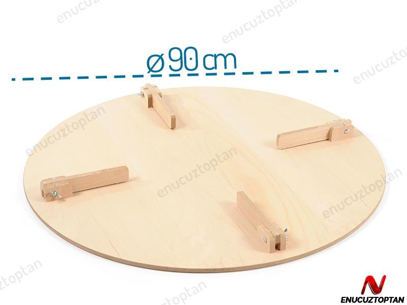 Ahşap Katlanabilir Yer Sofrası 90 cm | ID1932