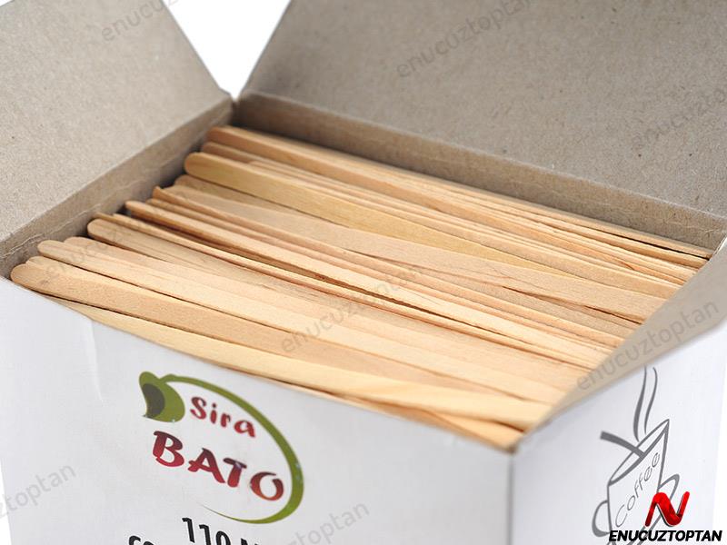 Ahşap Kullan-At Kahve Çay Karıştırıcı 500'lü Paket | ID1938