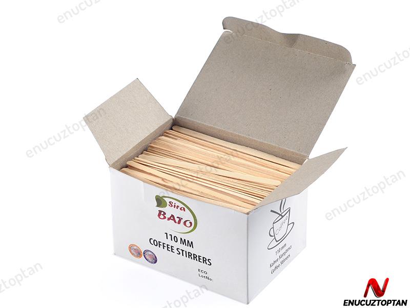 Ahşap Kullan-At Kahve Çay Karıştırıcı 500'lü Paket | ID1938