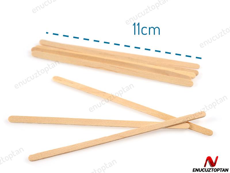 Ahşap Kullan-At Kahve Çay Karıştırıcı 500'lü Paket | ID1938