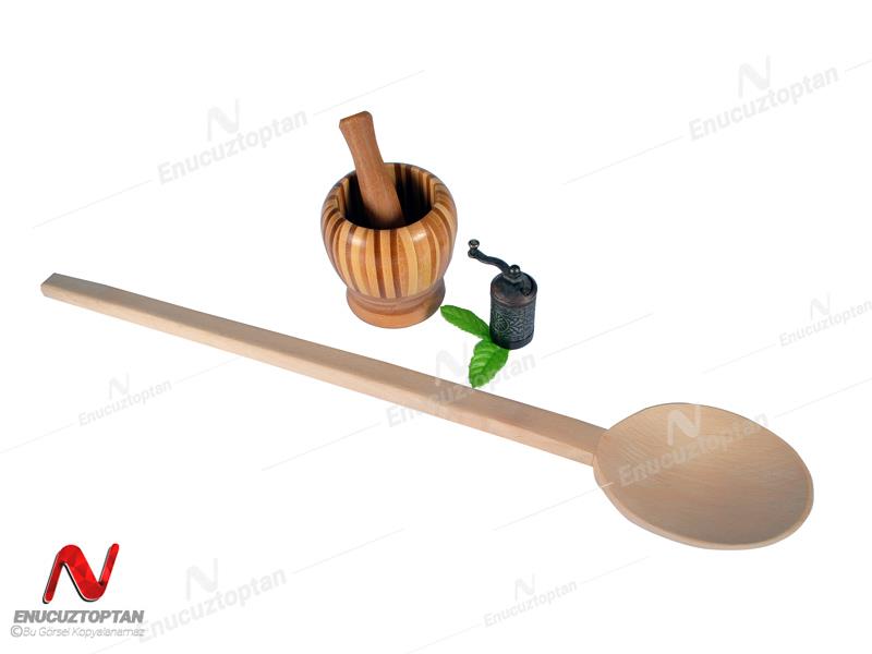 Ahşap Yemek Kepçesi 65 cm | ID4578