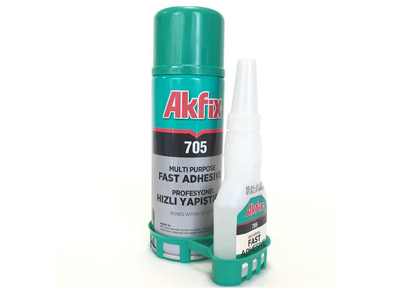 Akfix 705 Yapıştırıcı Çift Kompenantlı 50 ml Yapıştırıcı 200 ml Aktivatör | ID4268