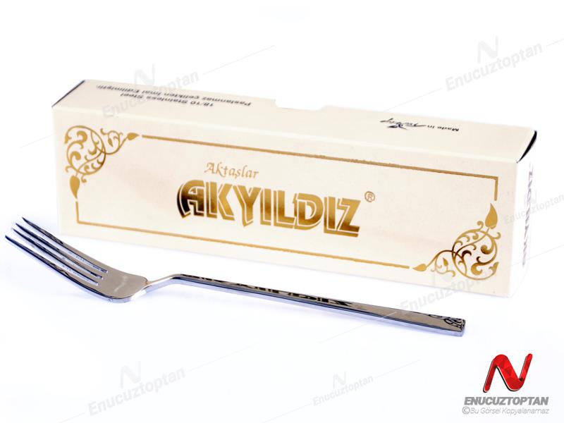 Akyıldız Okyanus 304 Paslanmaz Çelik Tatlı Çatalı 12li  | ID4323 