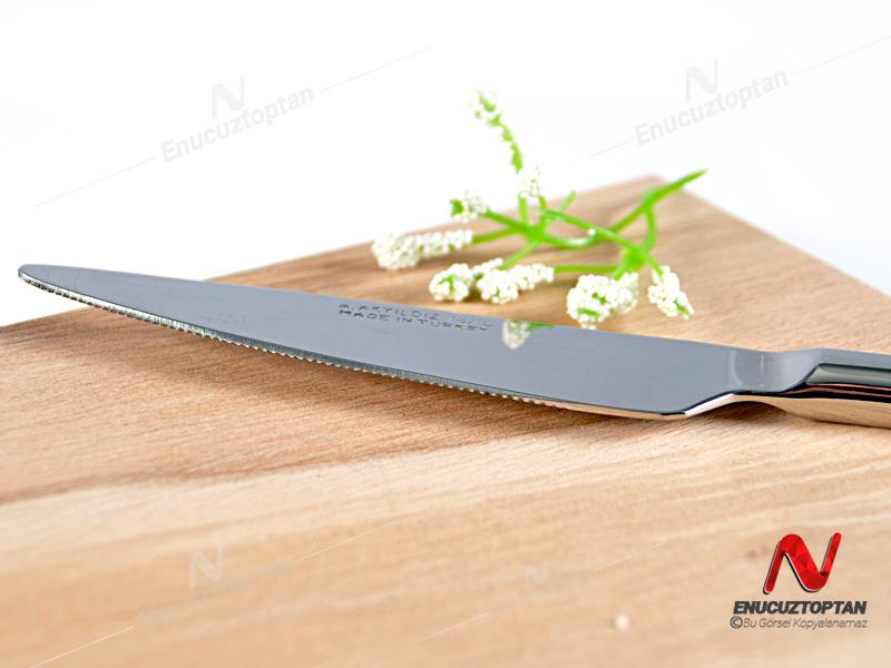 Akyıldız Okyanus 304 Paslanmaz Çelik Yemek Bıçağı 12li | ID4312