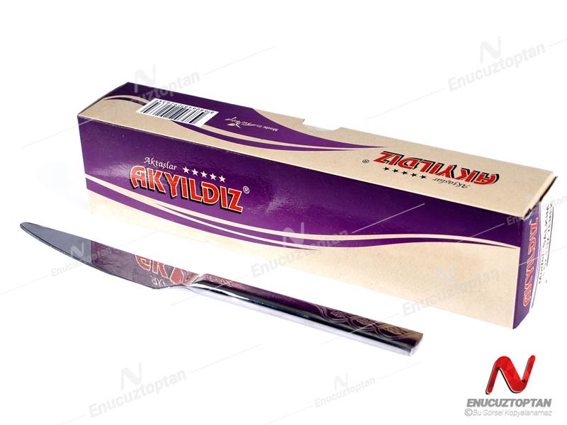 Akyıldız Salkım 304 Paslanmaz Çelik Yemek Bıçağı 12li | ID4322