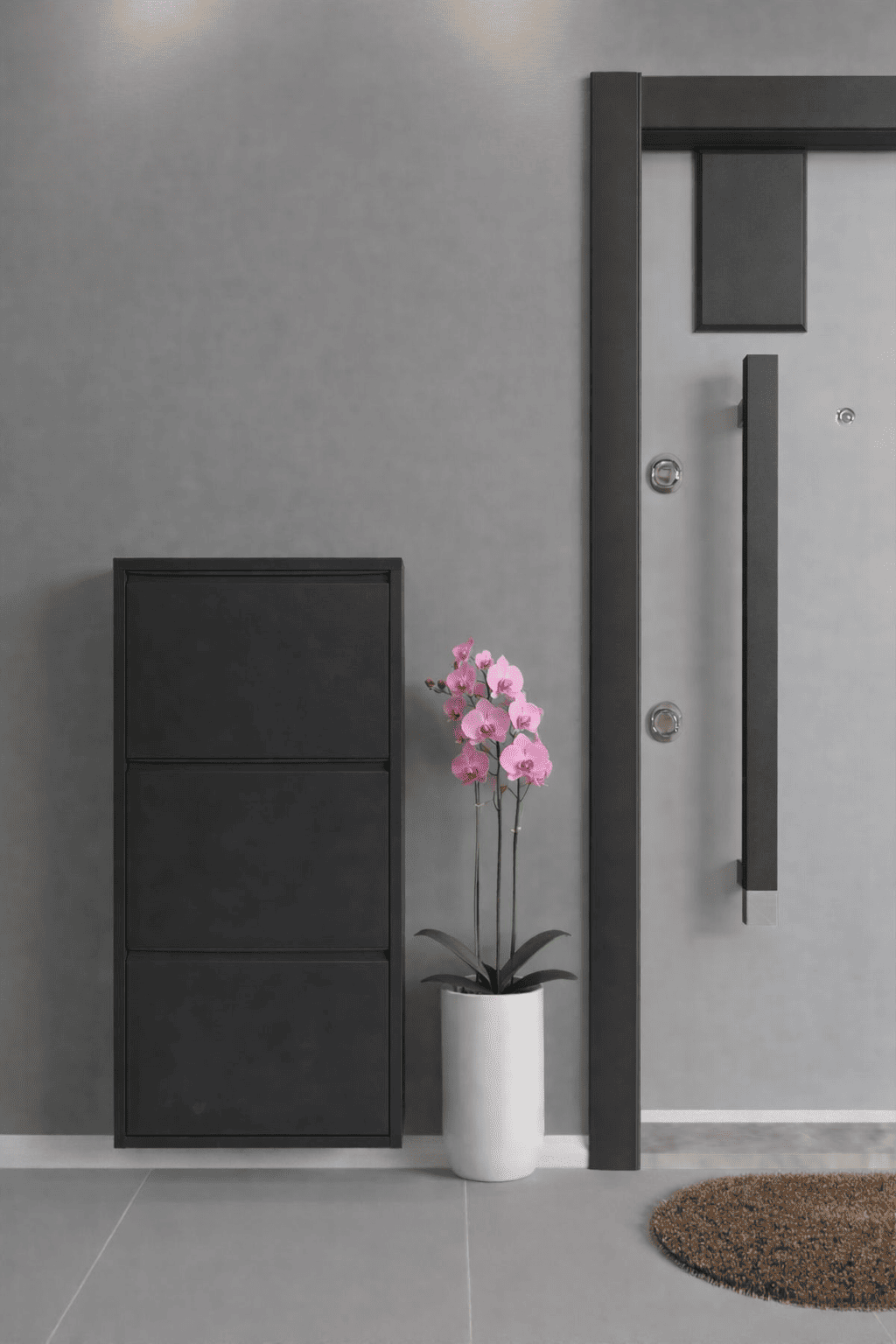 Alezy 3 Çekmeceli Metal Ayakkabılık Dikey