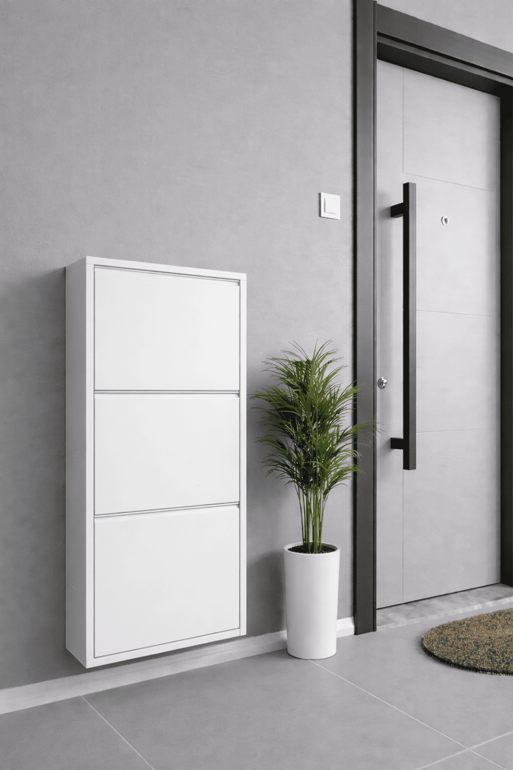 Alezy 3 Çekmeceli Metal Ayakkabılık Dikey