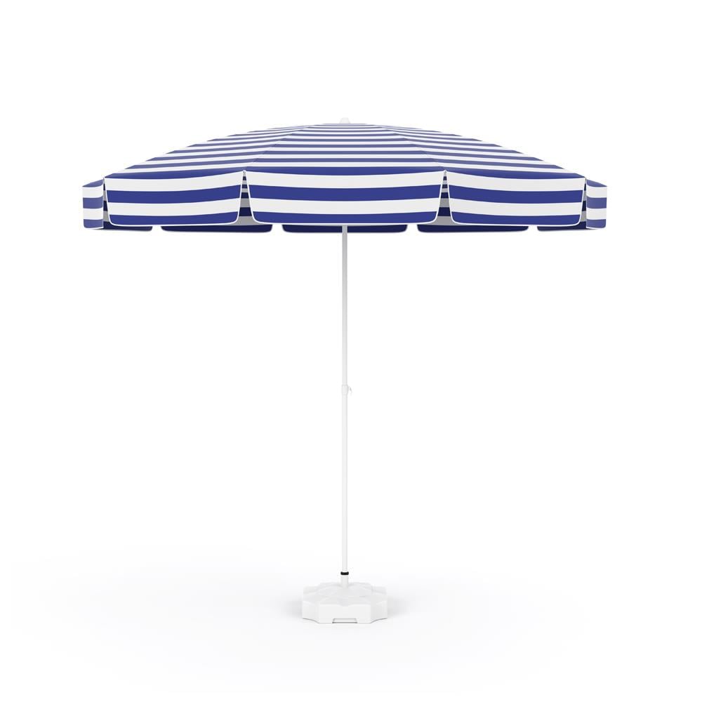 Alezy 304 Plaj, Havuz Kenarı, Şezlong Şemsiyesi Renkli Çizgili 90/8 + (BİDONLU)| ID2904