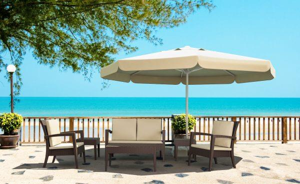 Alezy 309 Polyester Şemsiye Tente Büyük 4 mt Yuvarlak | ID5608