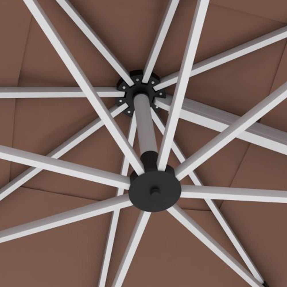 Alezy 313 Mykonos Yandan Gövdeli Ayarlanabilir Şemsiye 3x3m² | ID5611