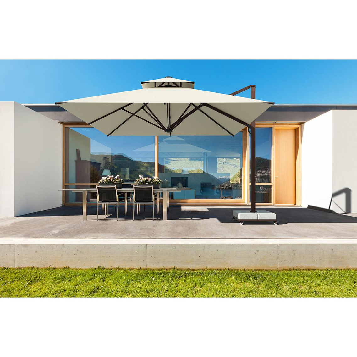 Alezy 324 Albatros Lamba Tipi Ampul Şemsiye 4x4 Metre | ID6428