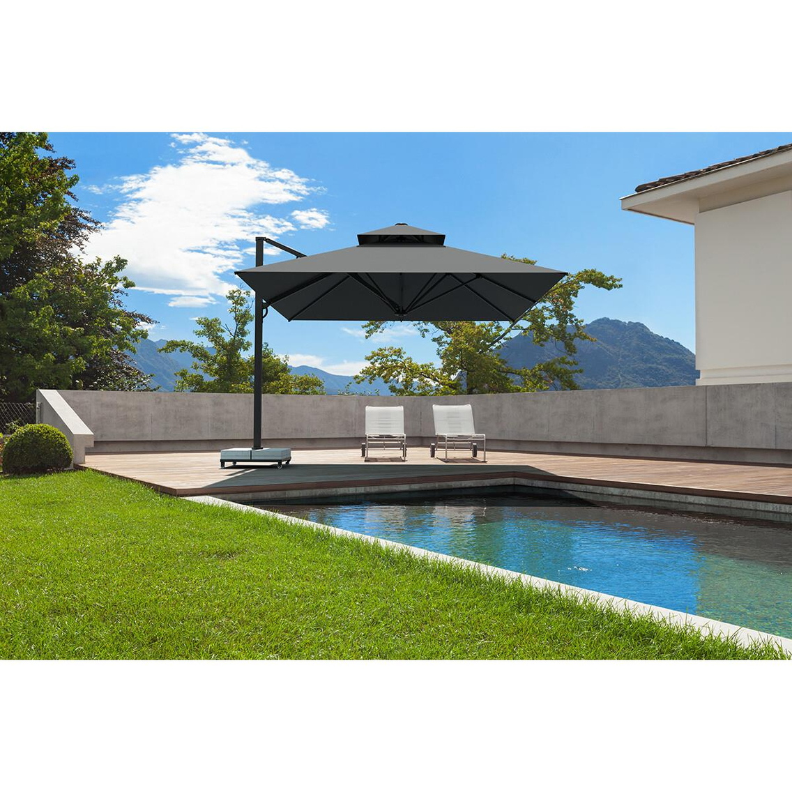 Alezy 324 Albatros Lamba Tipi Ampul Şemsiye 4x4 Metre | ID6428