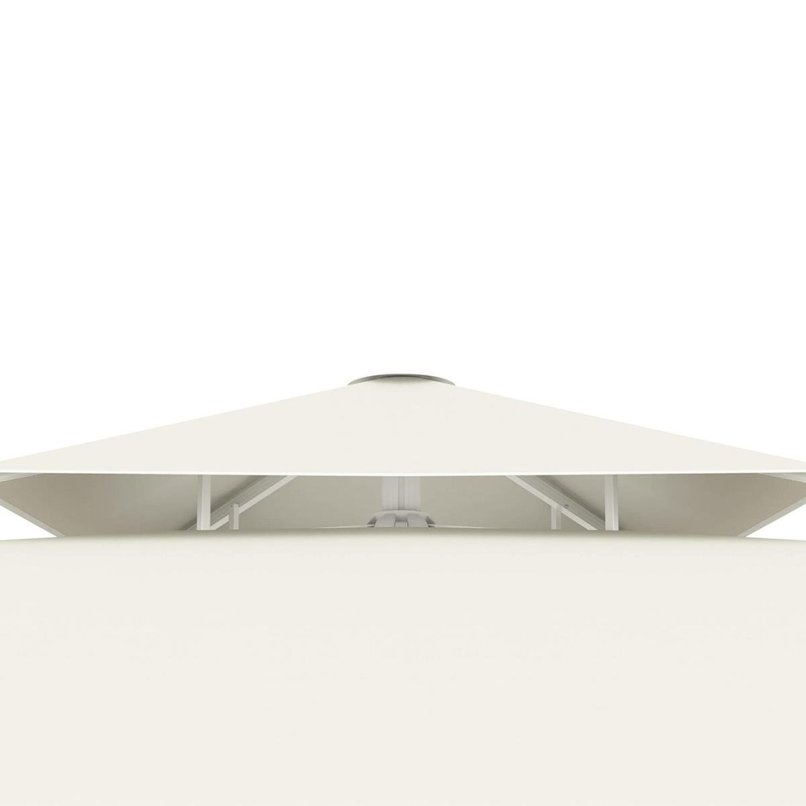 Alezy 345 Solar Sensörlü Güneş Panelli Ledli Polyester Bahçe, Havuz, Plaj Şemsiyesi 500x500 | ID6435