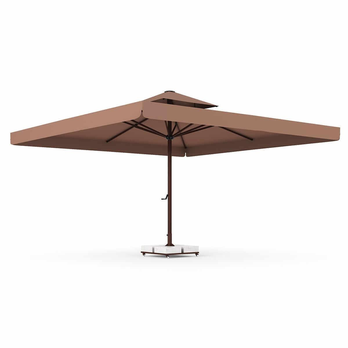 Alezy 346 Solar Sensörlü Güneş Panelli Ledli Polyester Bahçe, Havuz, Plaj Şemsiyesi 400x400 | ID6436