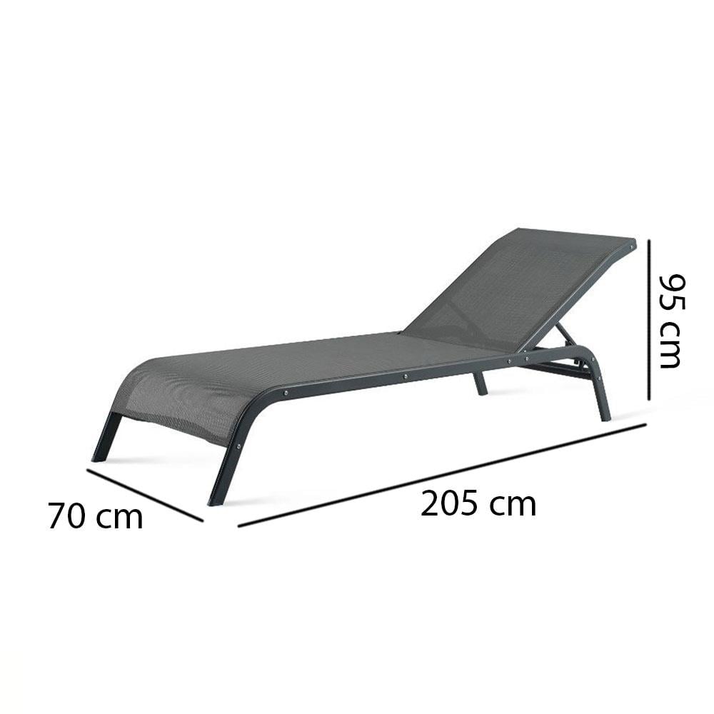 Alezy Armada Katlanır Fileli Plaj Şezlongu