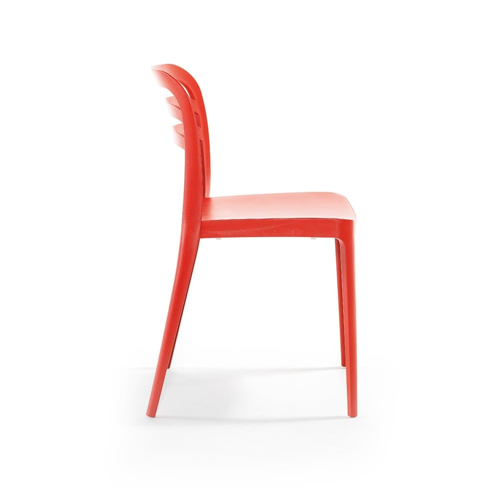 Alezy  Aspen Bahçe Balkon Renkli Sandalye Kırmızı | ID6347