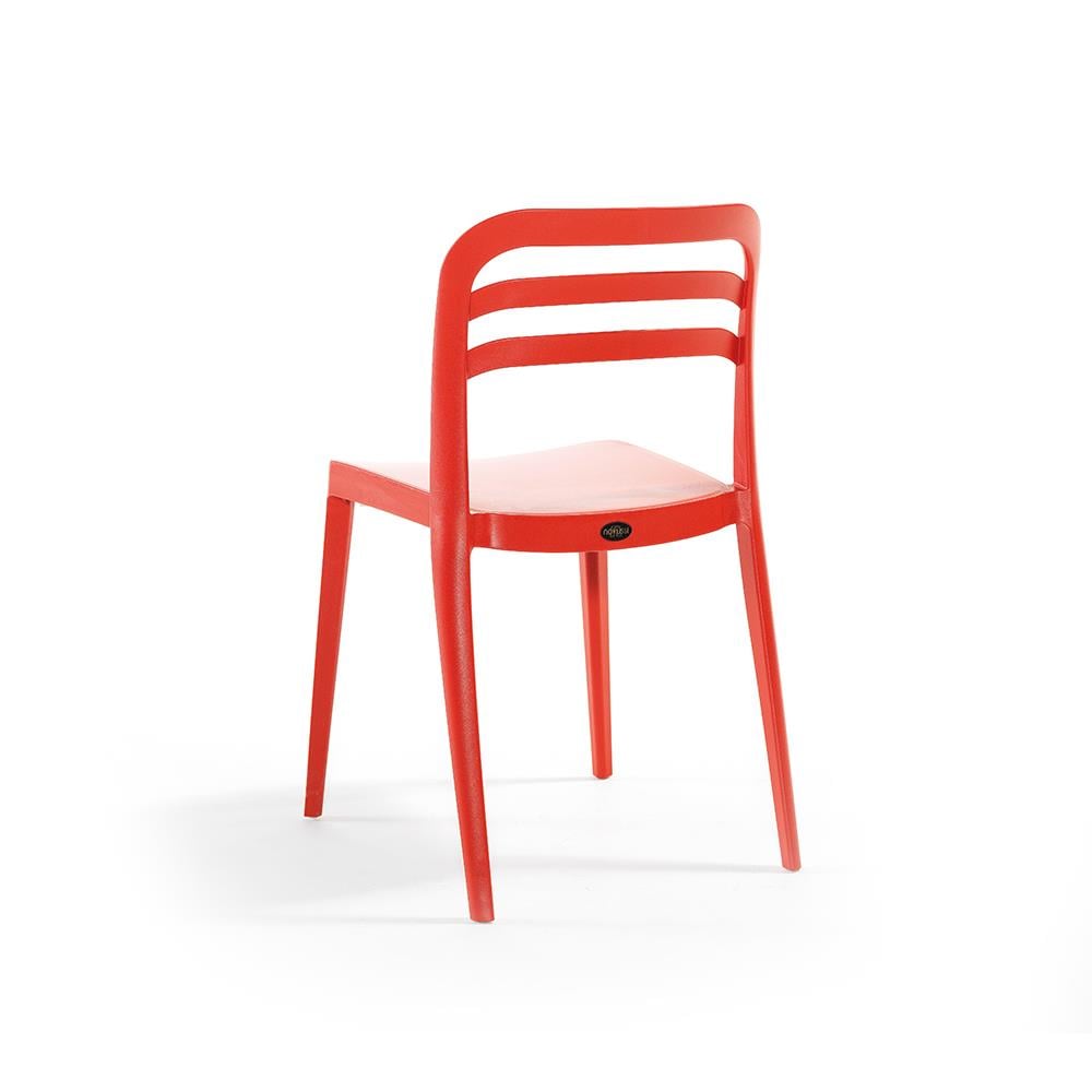 Alezy  Aspen Bahçe Balkon Renkli Sandalye Kırmızı | ID6347