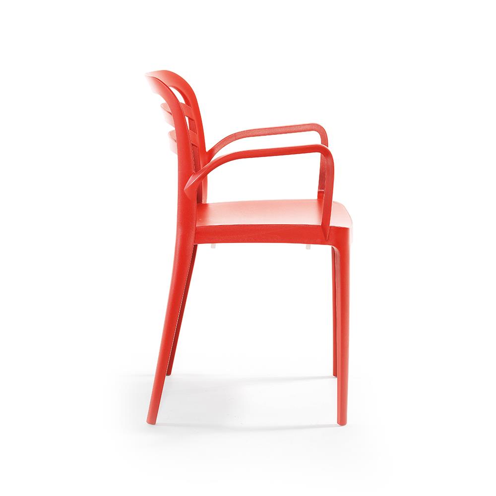 Alezy Aspendos Bahçe Balkon Renkli Koltuk Kırmızı | ID6353