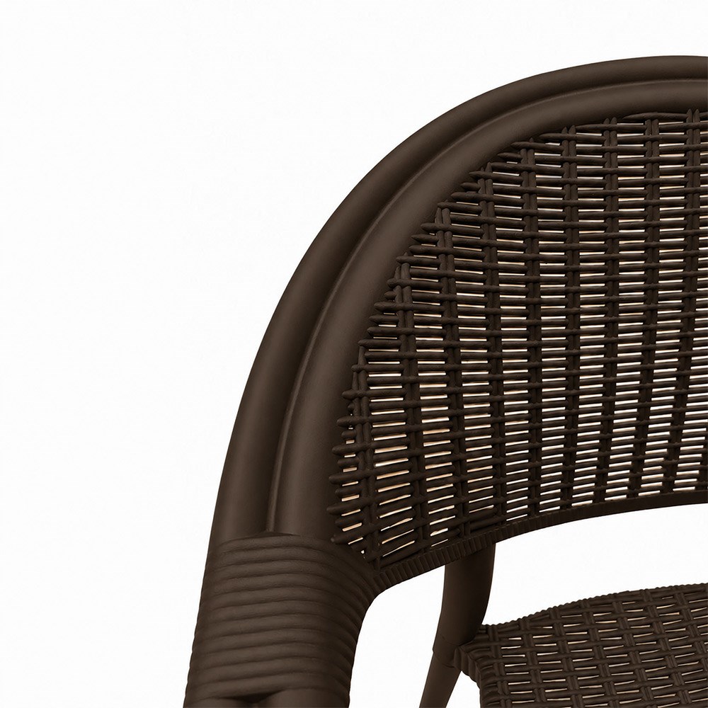 Alezy Atlantis Rattan Desenli Kollu Koltuk