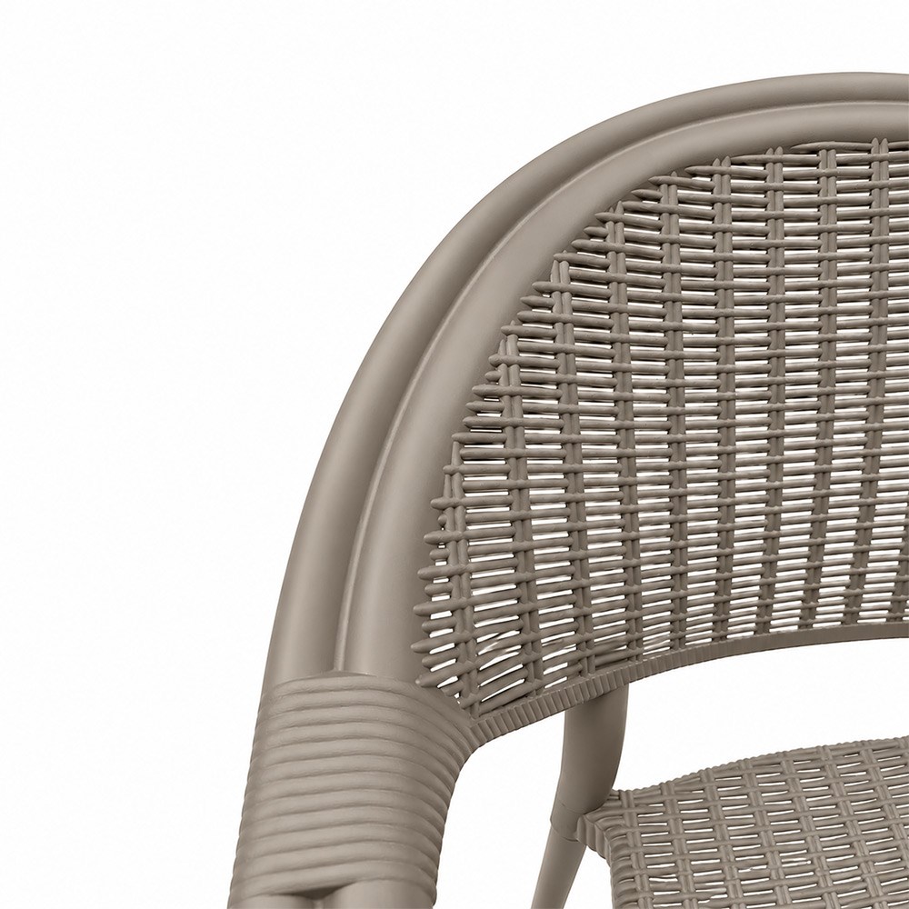 Alezy Atlantis Rattan Desenli Kollu Koltuk