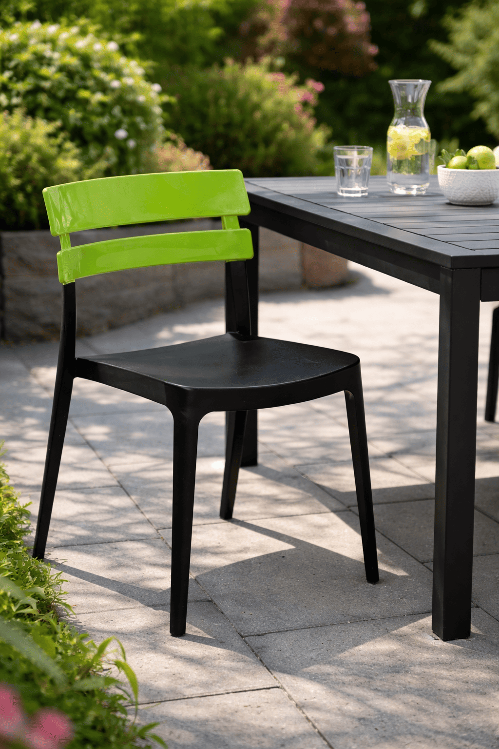 Alezy Bermo Siyah Ayaklı Bahçe Balkon Koltuk Yeşil | ID6361