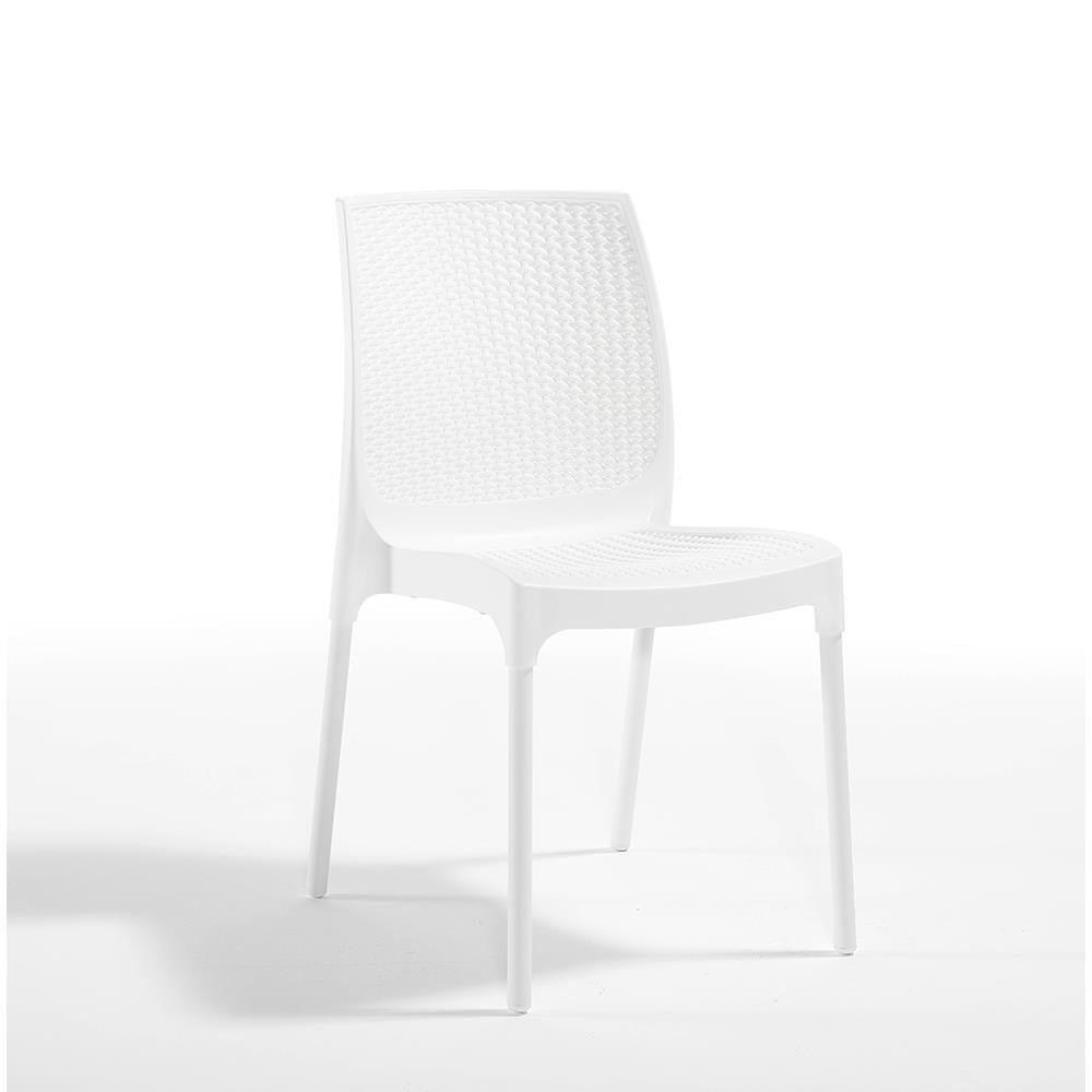Alezy Carmen Rattan Masa Takımı 80x80 Masa + 4 Adet Rattan Sunny Sandalye | ID6409