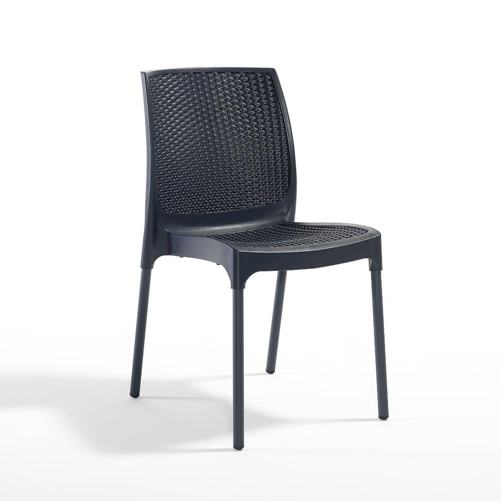 Alezy Carmen Rattan Masa Takımı 80x80 Masa + 4 Adet Rattan Sunny Sandalye | ID6409