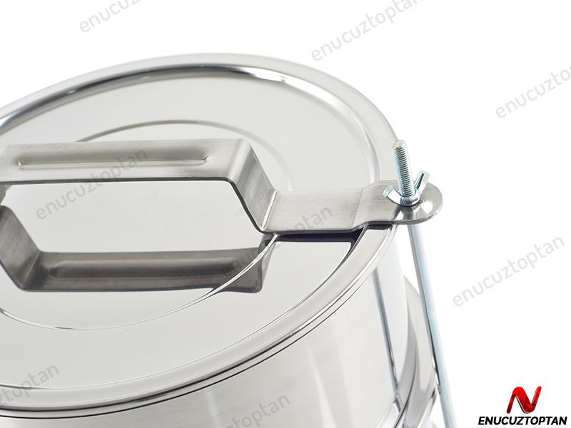 Alezy Çelik 3'lü Sefertası Yemek Taşıma Kabı - 28x14cm | ID2384