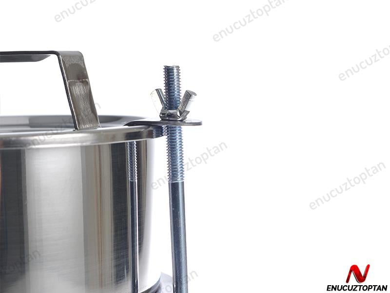 Alezy Çelik 3'lü Sefertası Yemek Taşıma Kabı - 20x10cm | ID2380