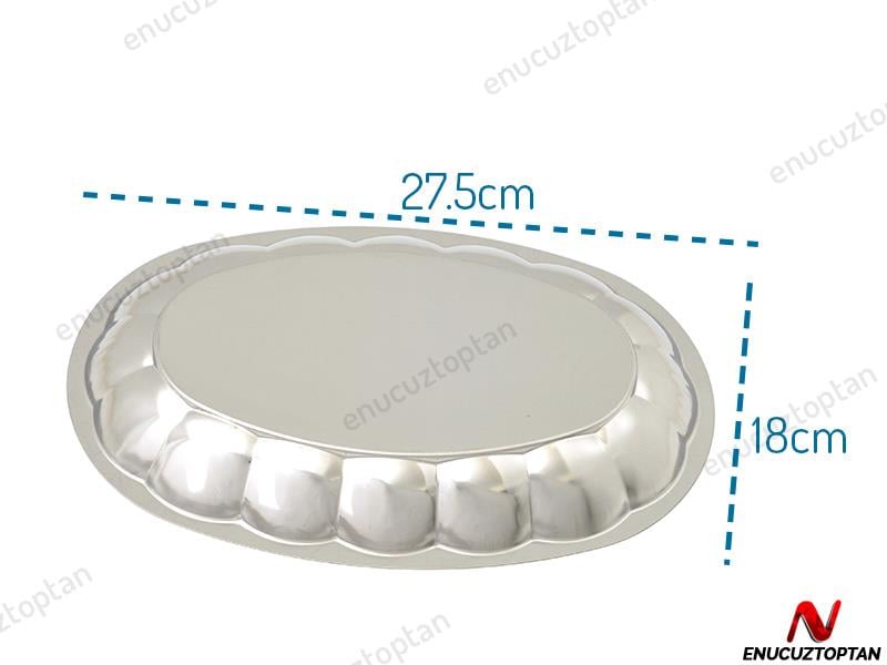 Alezy Çelik Dilimli Kayık Tabak No:3 | ID2395