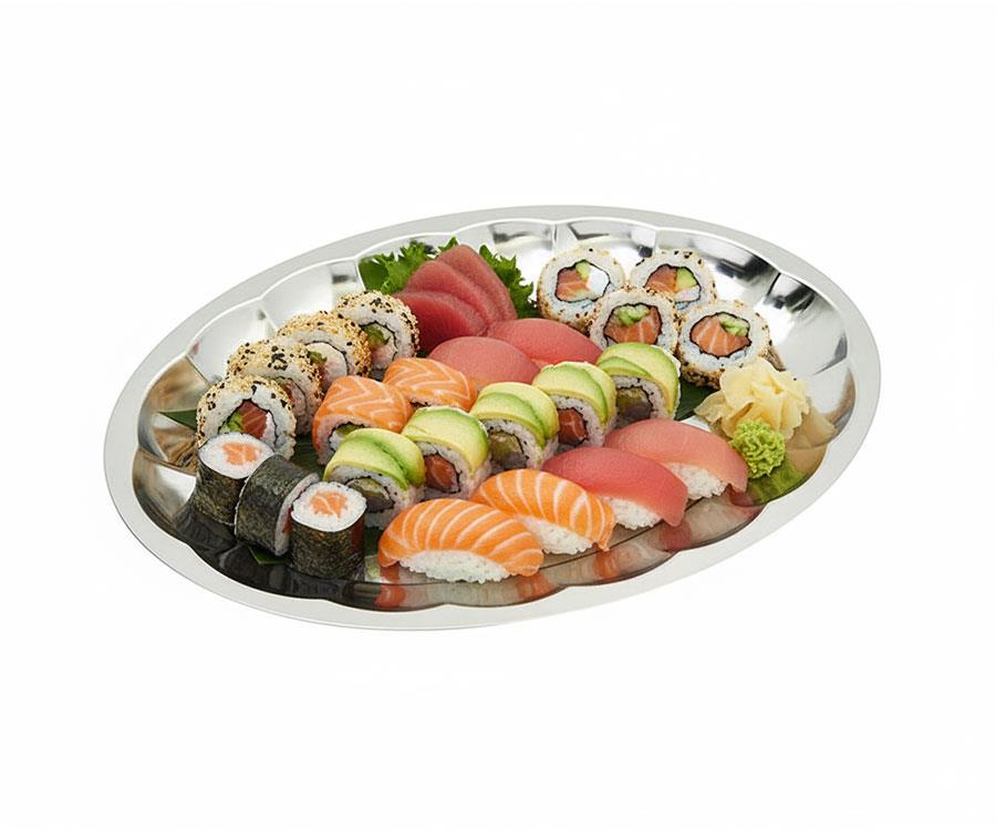 Alezy Çelik Dilimli Kayık Tabak No:5 | ID2397