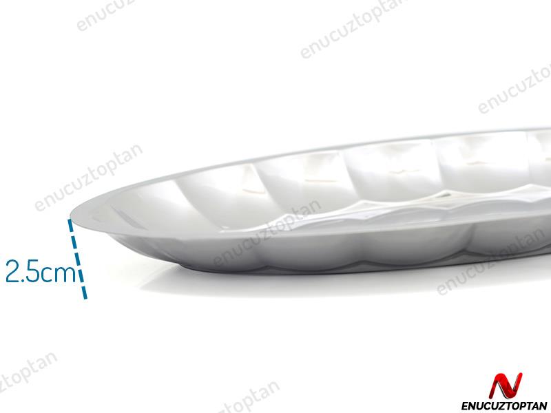Alezy Çelik Dilimli Kayık Tabak No:5 | ID2397