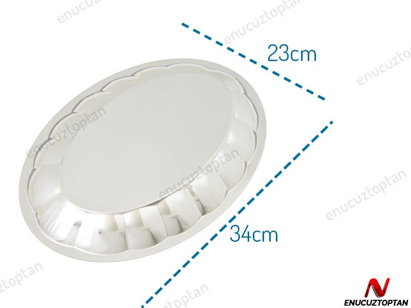 Alezy Çelik Dilimli Kayık Tabak No:5 | ID2397