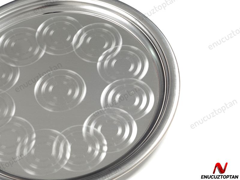 Alezy Çelik Sini Yer Sofrası - 40'lık | ID2454