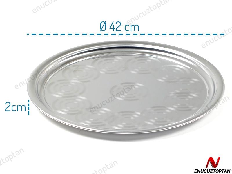 Alezy Çelik Sini Yer Sofrası - 45'lik | ID2455