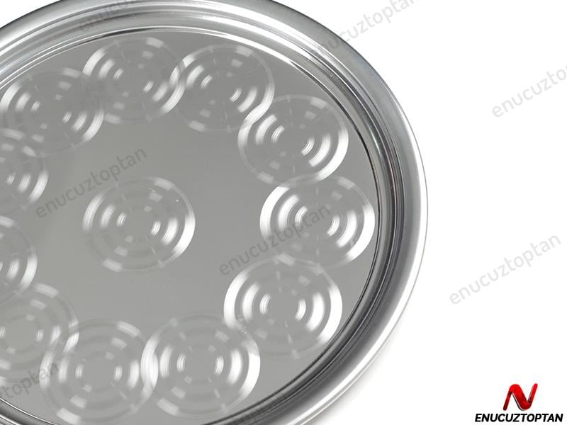 Alezy Çelik Sini Yer Sofrası - 45'lik | ID2455