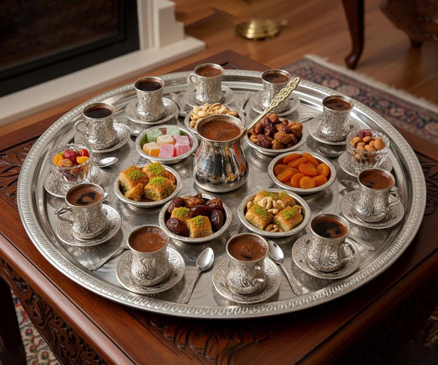 Alezy Çelik Sini Yer Sofrası - 70'lik | ID2457