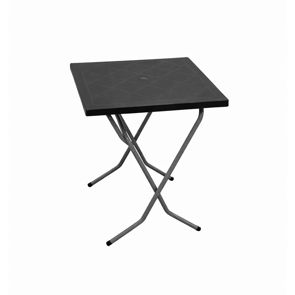 Alezy CRN Katlanabilir Plastik Masa Sandalye Takımı - Balkon, Bahçe ve Teras İçin Az Yer Kaplayan Set