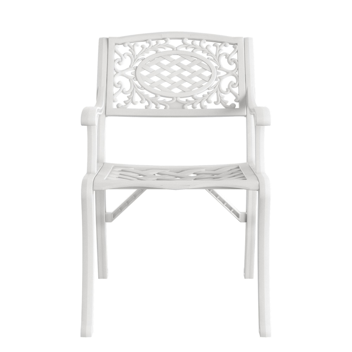 Alezy Cunda Ferforje Görünümlü Demonte Koltuk Sandalye Plastik