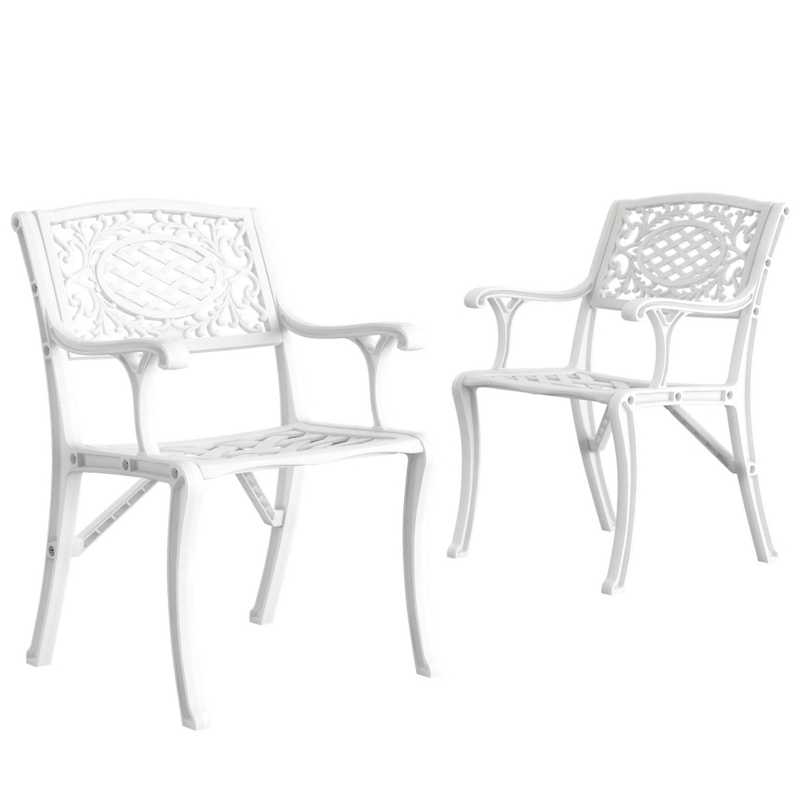 Alezy Cunda Ferforje Görünümlü Demonte Koltuk Sandalye Plastik